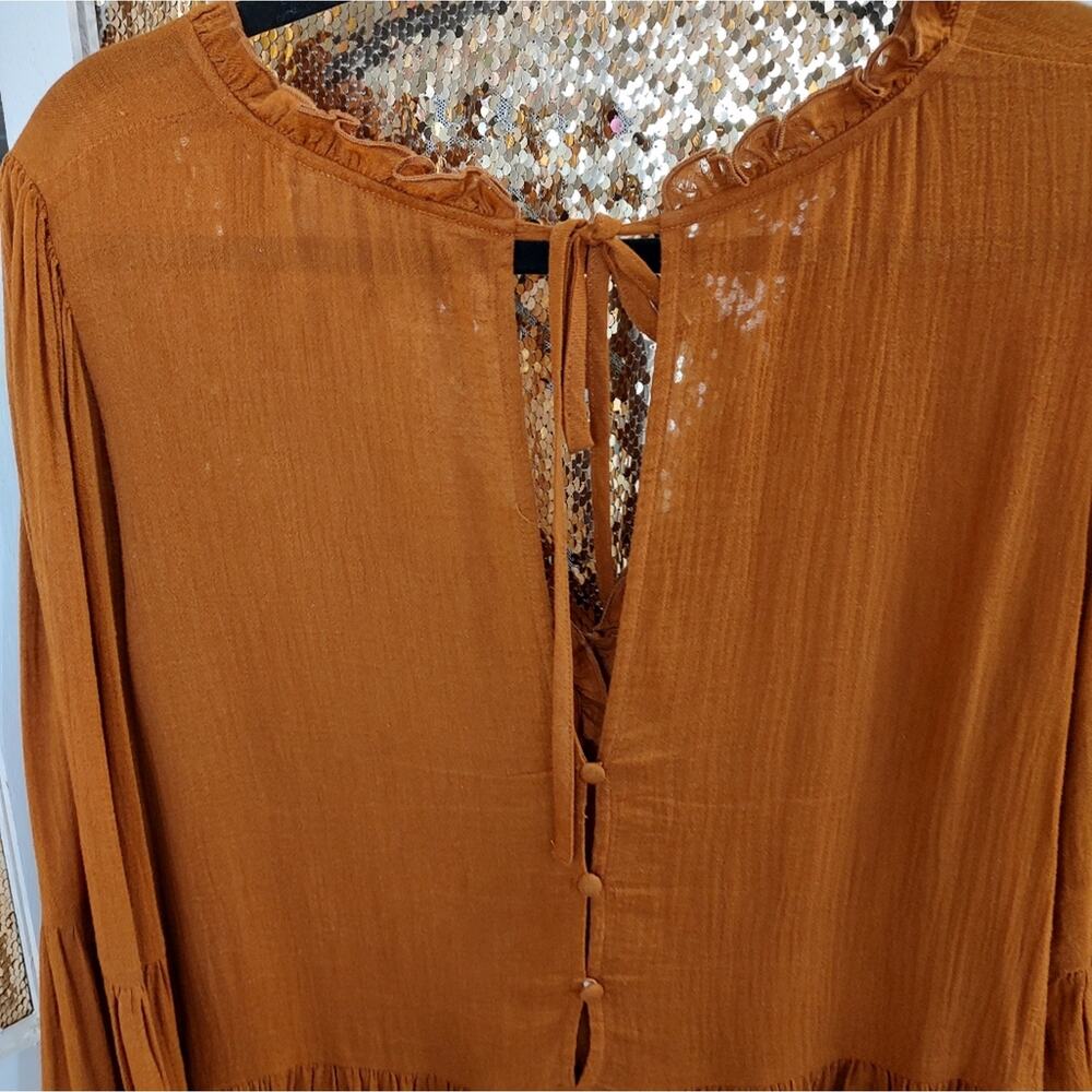 Bohemian Rust Color Blouse Auguste Medium - image 8